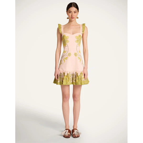 La DoubleJ Mini Gingerbread Dress in Swathe Placée Pink, view 2