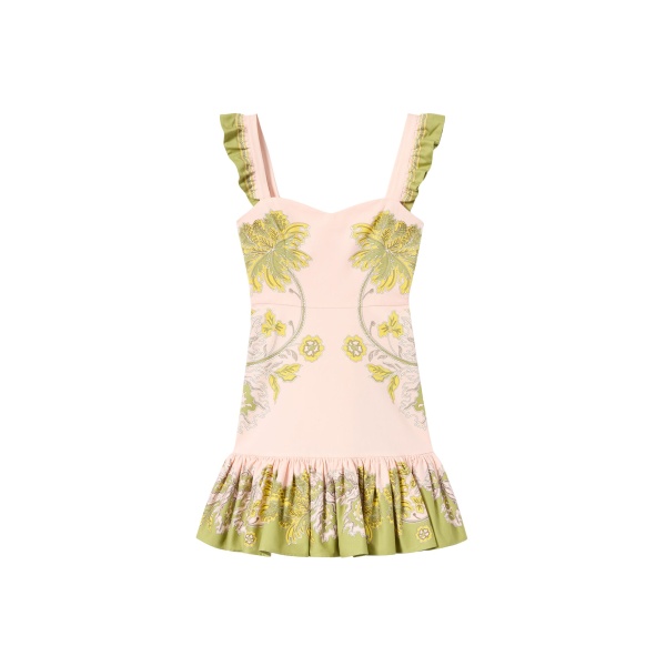 La DoubleJ Mini Gingerbread Dress in Swathe Placée Pink - Dresses - Milanese Maximalist Fashion at Luxury Shoes 