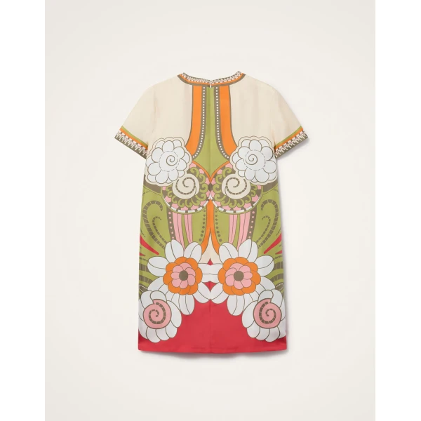La DoubleJ Mini Swing Dress in Ambrosia Placée Green, view 6
