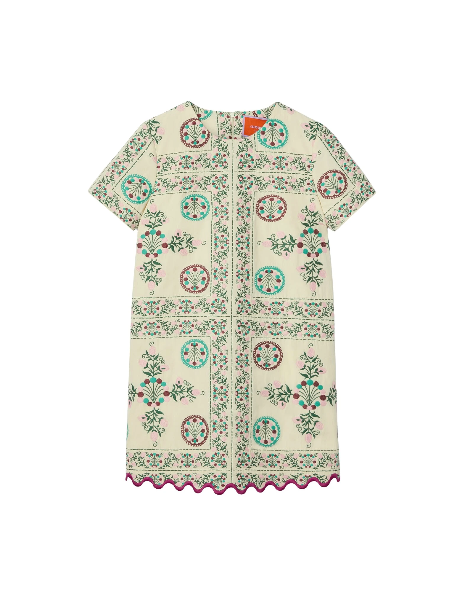 La-DoubleJ-Mini-Swing-Dress-in-Florette-Tiles-Ecru55292_nobg La DoubleJ Mini Swing Dress in Florette Tiles Ecru