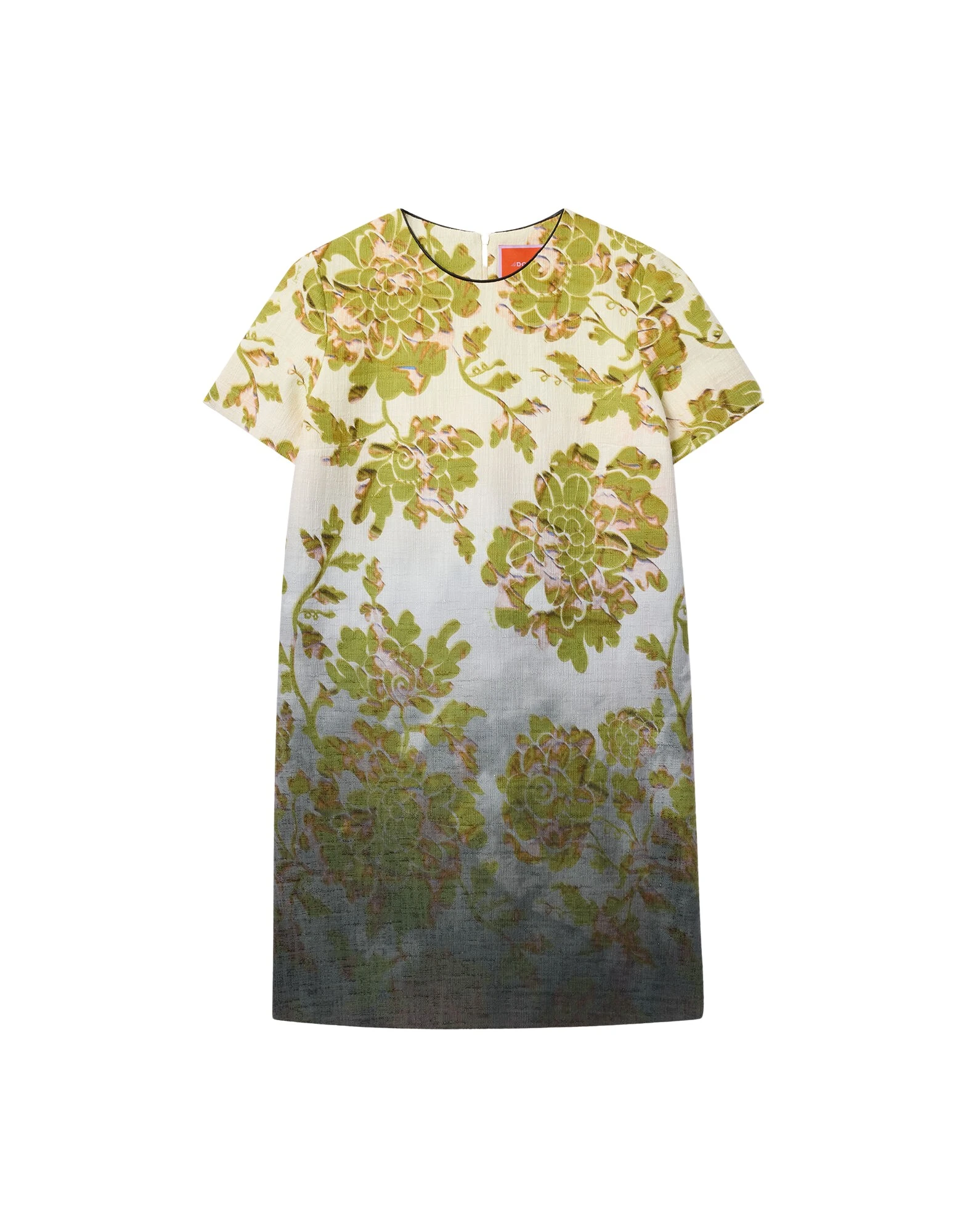 La-DoubleJ-Mini-Swing-Dress-in-Oasis-Ombre-Placee-Green-Black36773_nobg La DoubleJ Mini Swing Dress in Oasis Ombré Placée Green & Black