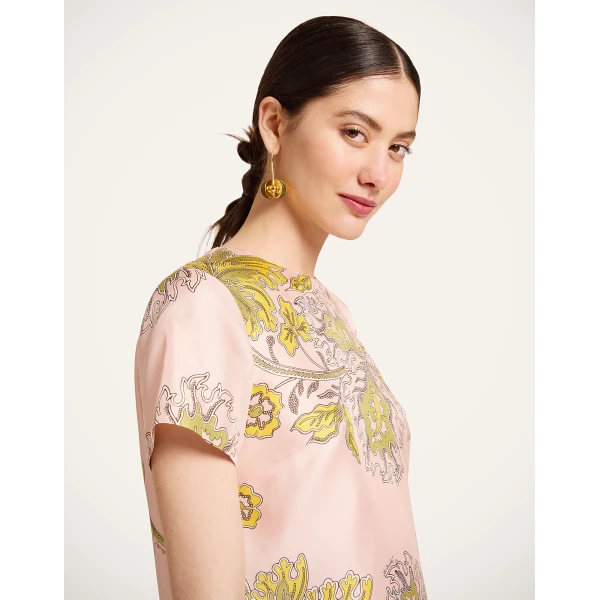 La DoubleJ Mini Swing Dress in Swathe Pink, view 4