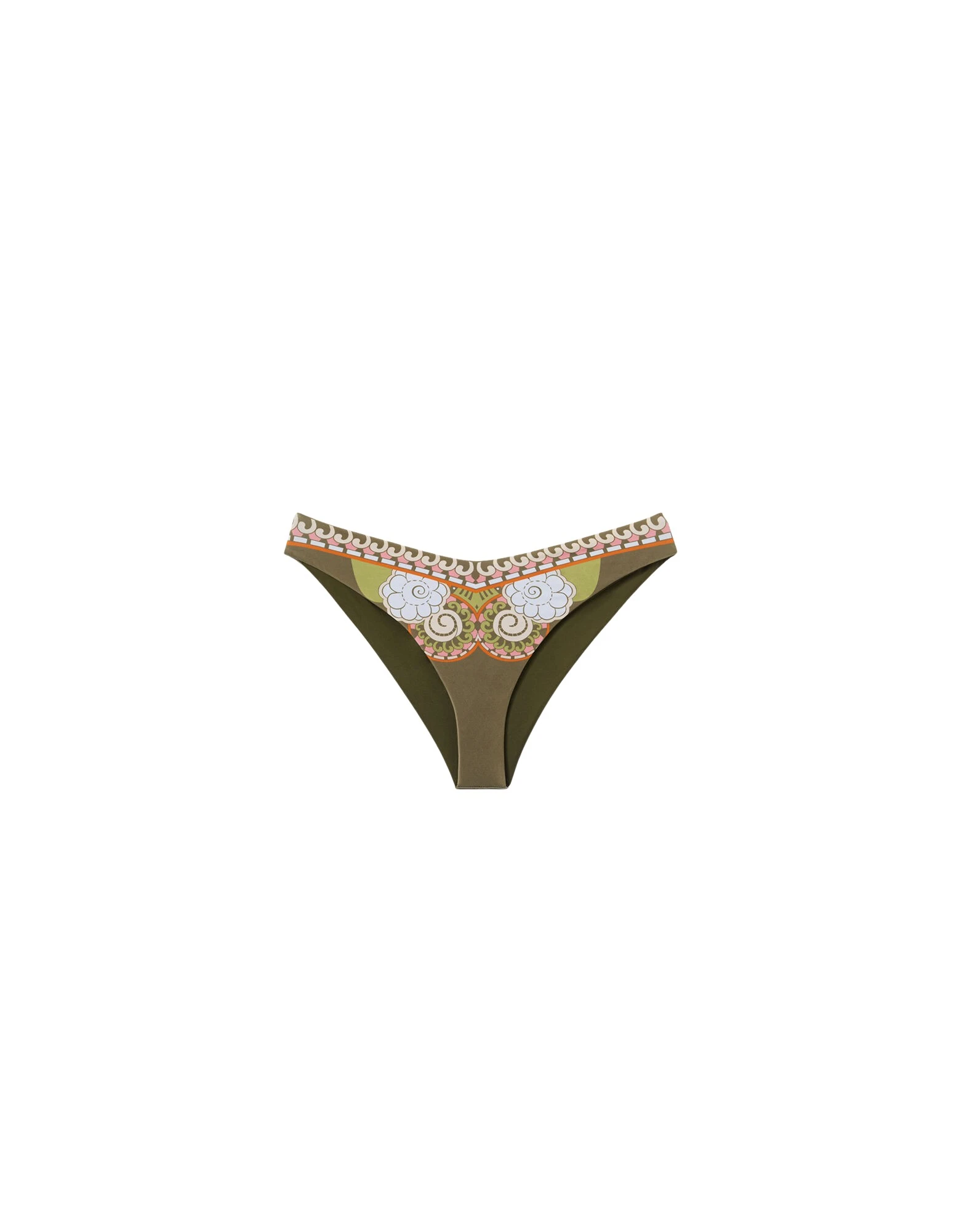Mirage Bikini Bottom in Ambrosia Placée Green