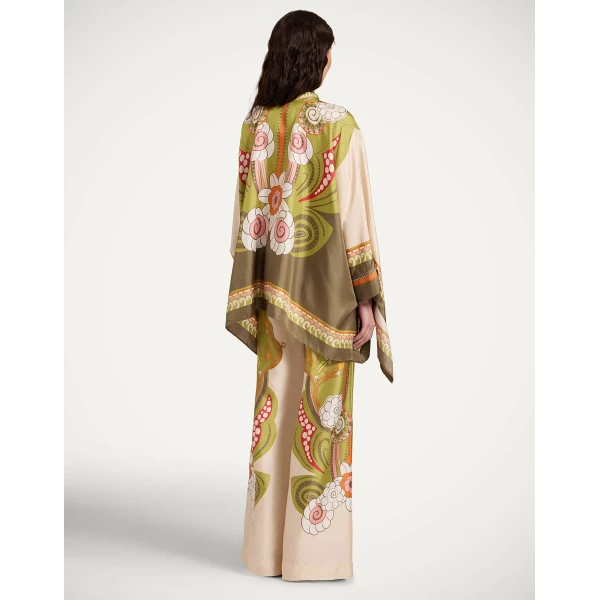 La DoubleJ Palazzo Pants in Ambrosia Placée Ivory, view 3