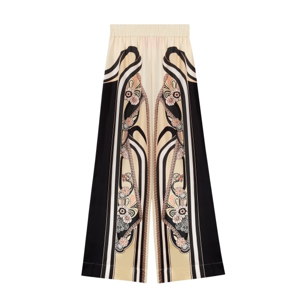La DoubleJ Palazzo Pants in Ambrosia Placée Pale Pink - Pants - Milanese Maximalist Fashion at Luxury Shoes 