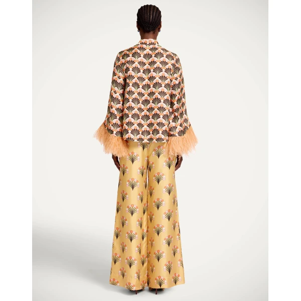 La DoubleJ Palazzo Pants in Florette Yellow, view 3