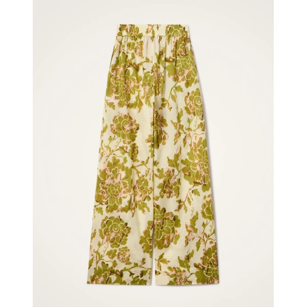 La DoubleJ Palazzo Pants in Oasis Green, view 5
