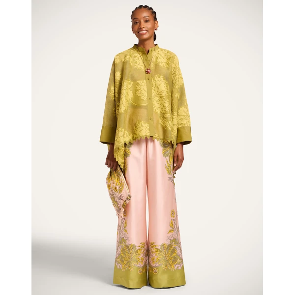 La DoubleJ Palazzo Pants in Swathe Placée Pink, view 2