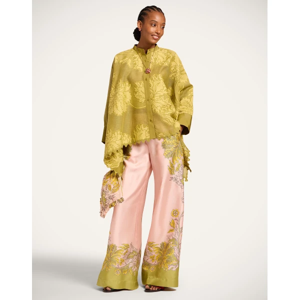 La DoubleJ Palazzo Pants in Swathe Placée Pink, view 4