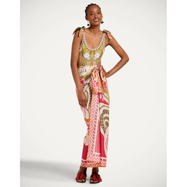 La DoubleJ Pammy Reversible Suit in Ambrosia Placée Green, view 5