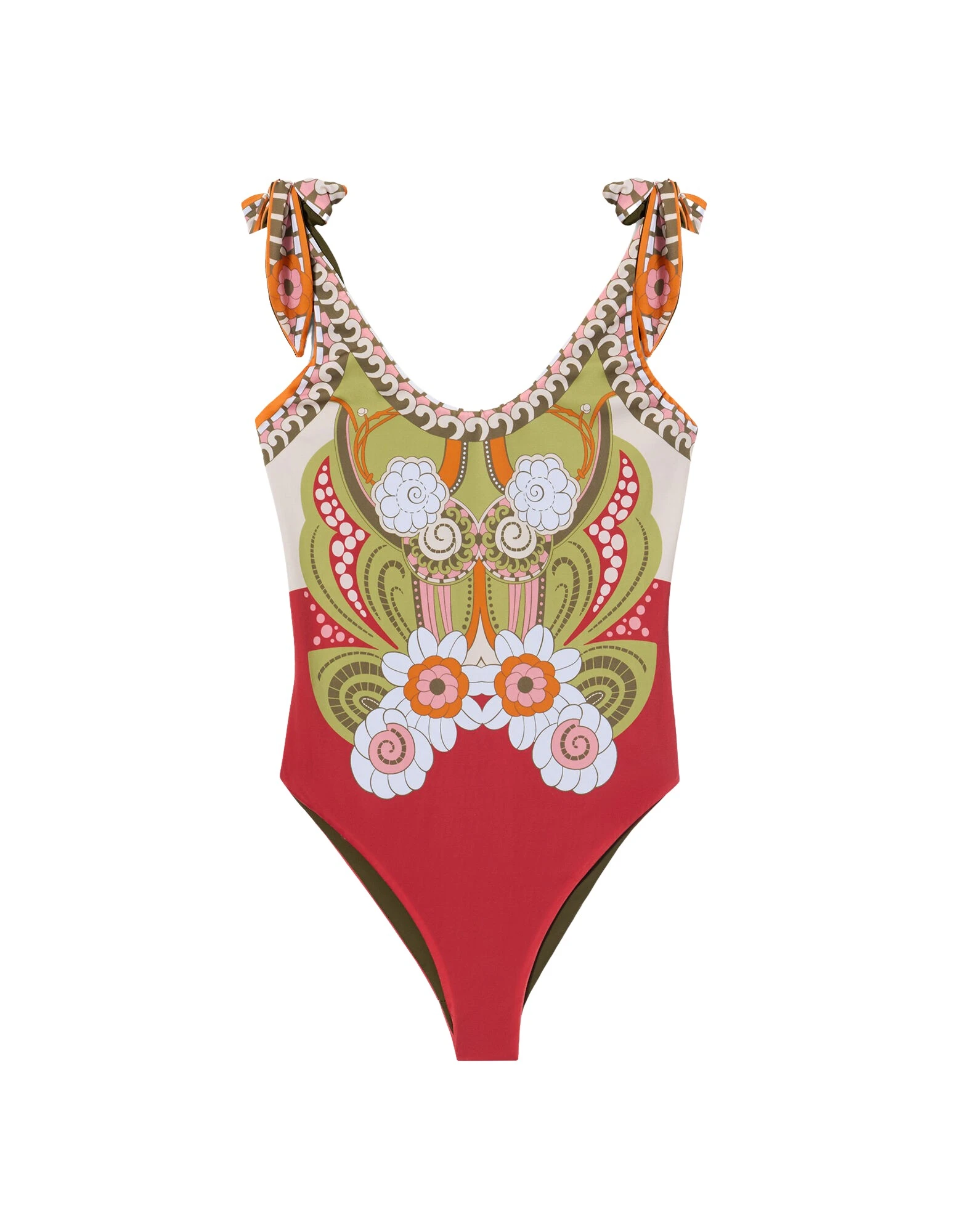 La DoubleJ Pammy Reversible Suit in Ambrosia Placée Green