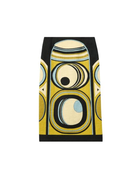 La DoubleJ Pencil Skirt in Sanctuary Placée Gold - Skirts - Milanese Maximalist Fashion at Luxury Shoes 