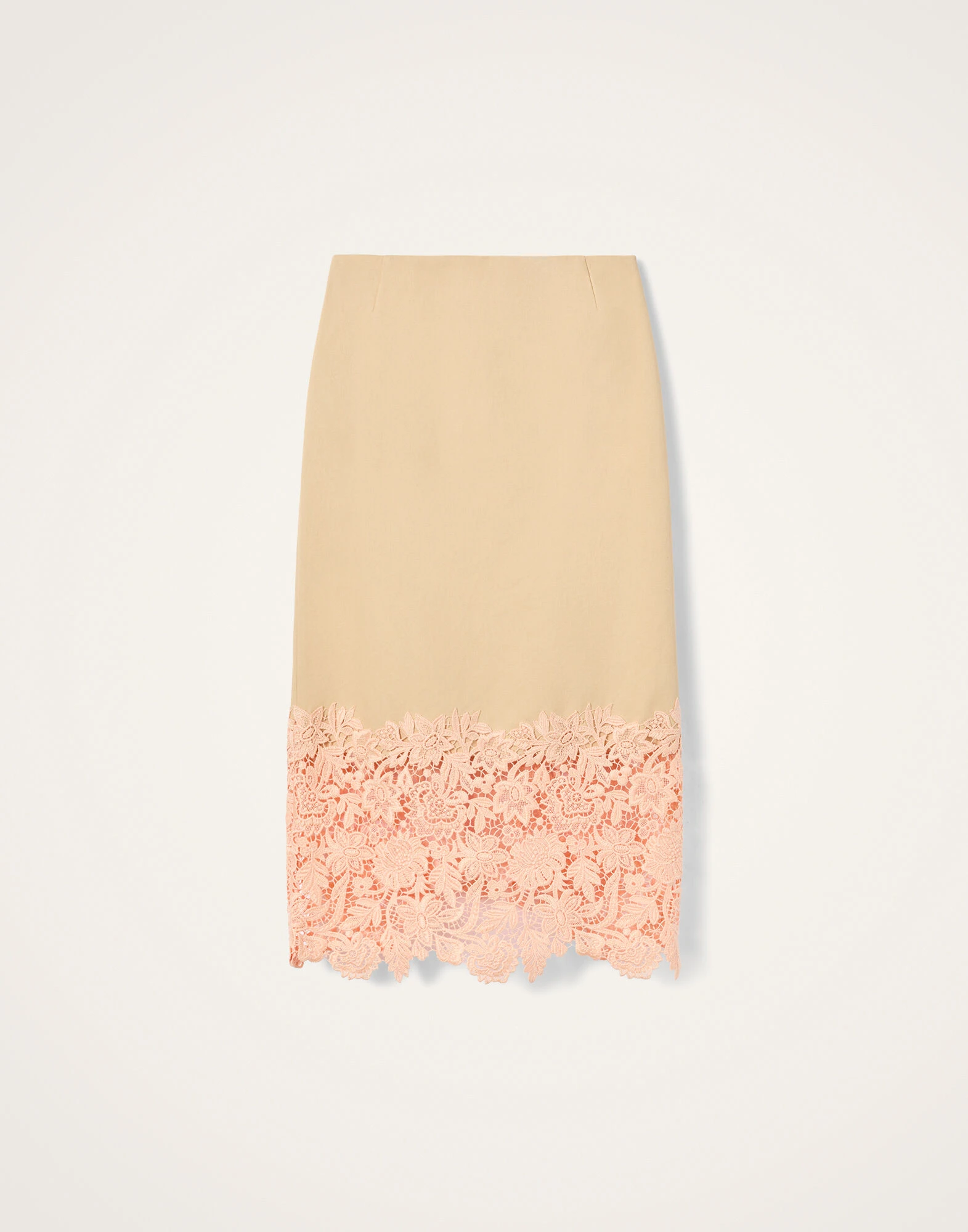 La DoubleJ Pencil Skirt in Solid Light Beige