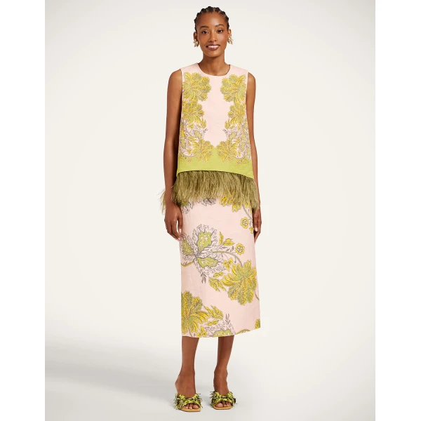 La DoubleJ Pencil Skirt in Swathe Pink, view 2