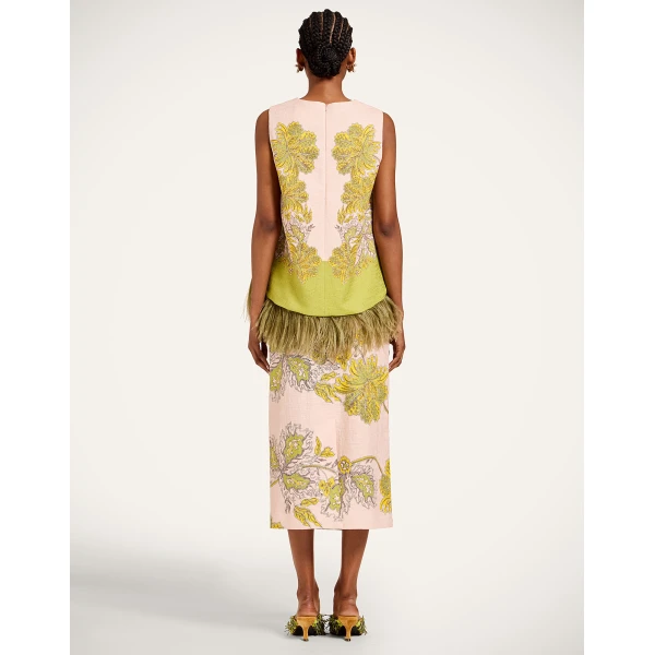 La DoubleJ Pencil Skirt in Swathe Pink, view 3
