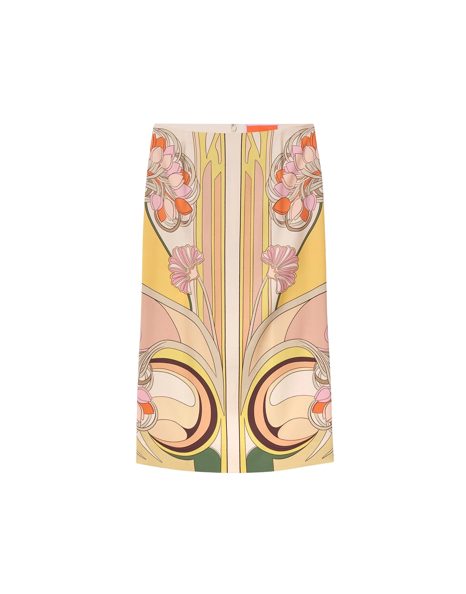 La DoubleJ Pencil Skirt in Tulip Placée Pale Pink