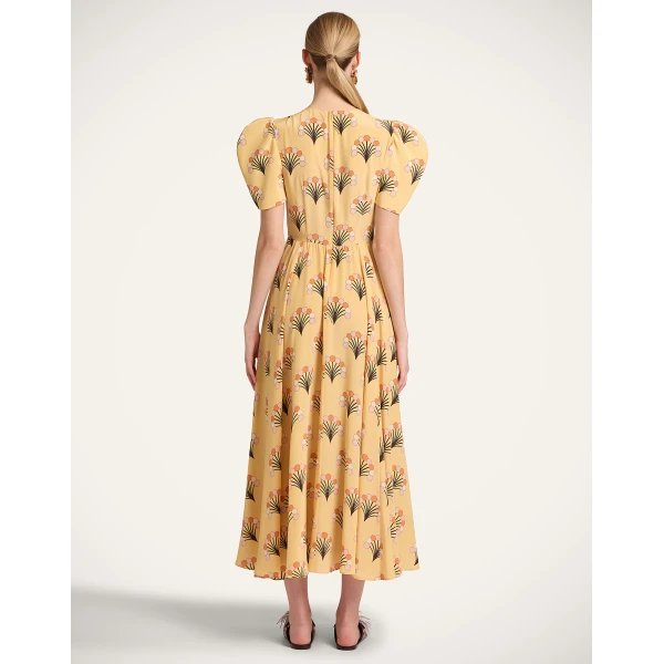 La DoubleJ Petal Dress in Florette Yellow, view 3