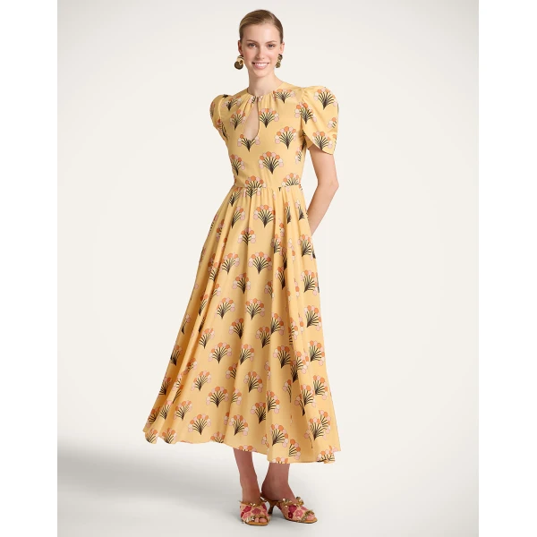 La DoubleJ Petal Dress in Florette Yellow, view 4