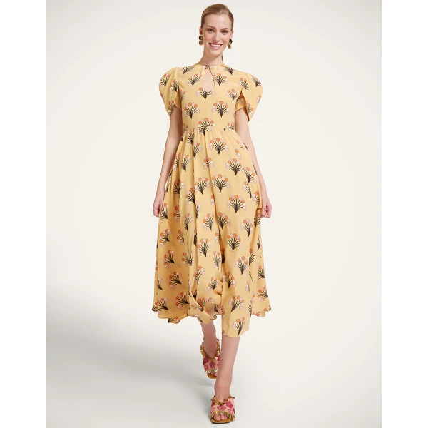 La DoubleJ Petal Dress in Florette Yellow, view 5