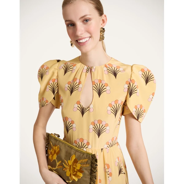 La DoubleJ Petal Dress in Florette Yellow, view 6