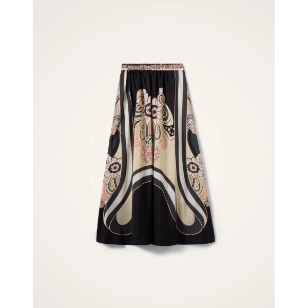 La DoubleJ Petal Skirt in Ambrosia Placée Pale Pink, view 6