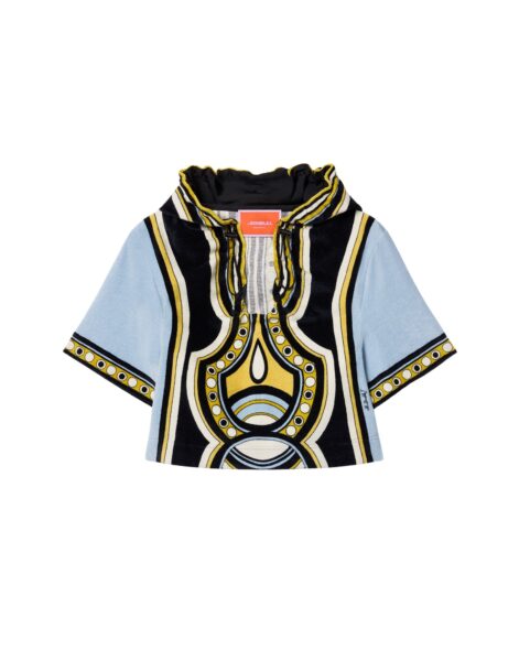 La DoubleJ Portal Tee in Sanctuary Placée Light Blue - Tops - Milanese Maximalist Fashion at Luxury Shoes 