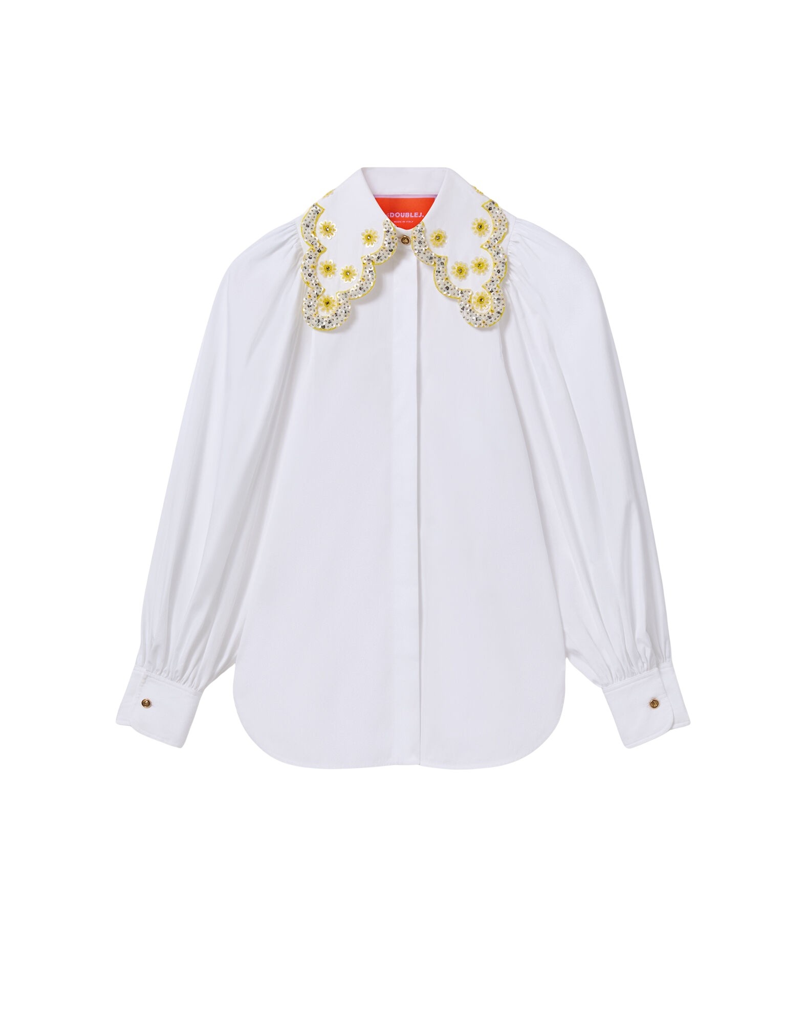 La DoubleJ Pouf Shirt in Solid White