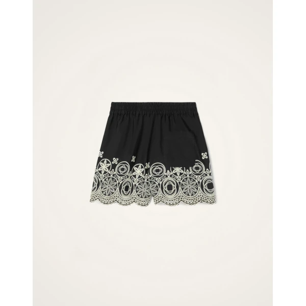 La DoubleJ Pull-Up Shorts in Eclipse Solid Black, view 6