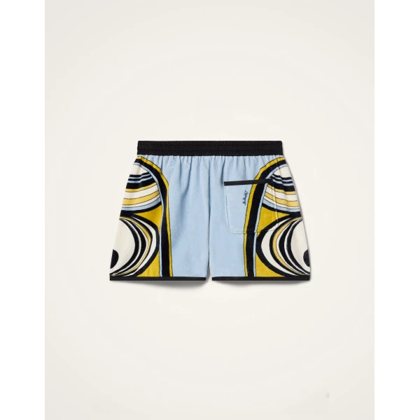 La DoubleJ Pull-Up Shorts in Sanctuary Placée Light Blue, view 6