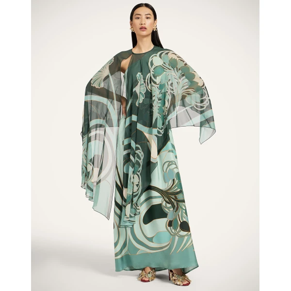 La DoubleJ Roy Dress in Blooming Tulip Placée Mint, view 5