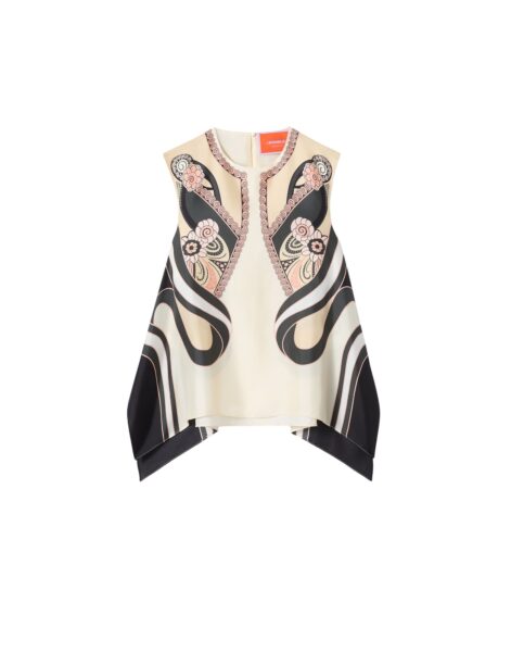 La DoubleJ San Carlo Top in Ambrosia Placée Pale Pink - Tops - Milanese Maximalist Fashion at Luxury Shoes 