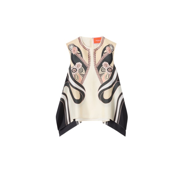 La DoubleJ San Carlo Top in Ambrosia Placée Pale Pink - Tops - Milanese Maximalist Fashion at Luxury Shoes 