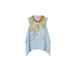 La DoubleJ San Carlo Top in Oceania Placée Light Blue