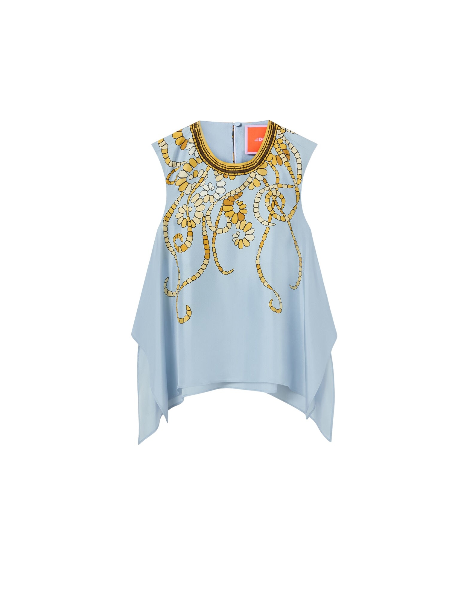 La DoubleJ San Carlo Top in Oceania Placée Light Blue