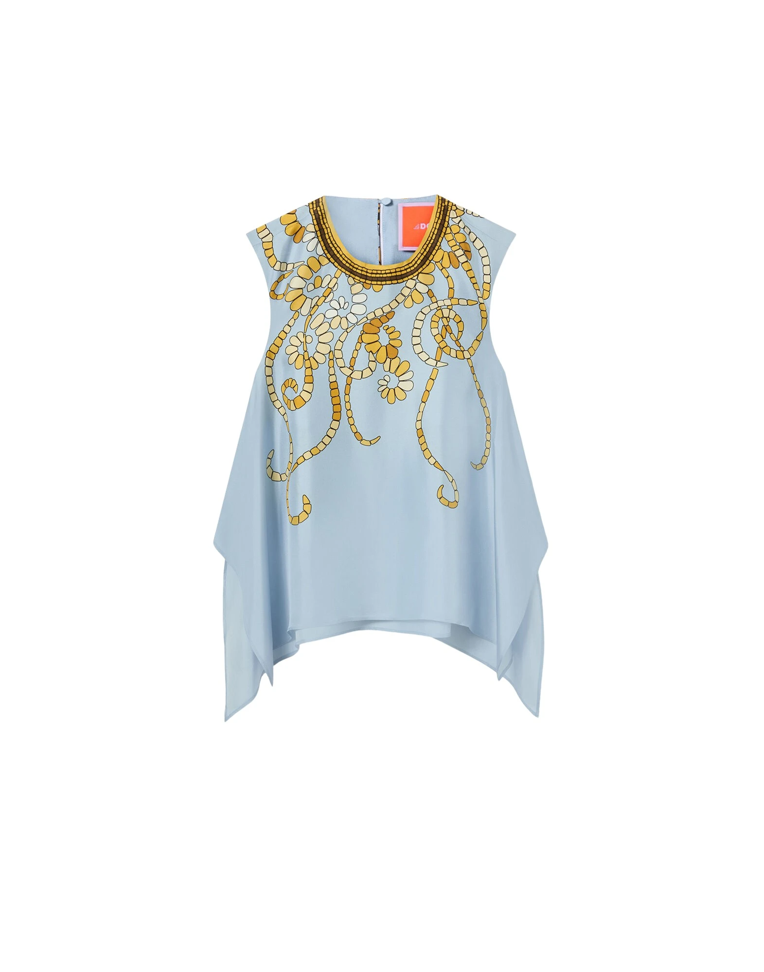 La DoubleJ San Carlo Top in Oceania Placée Light Blue