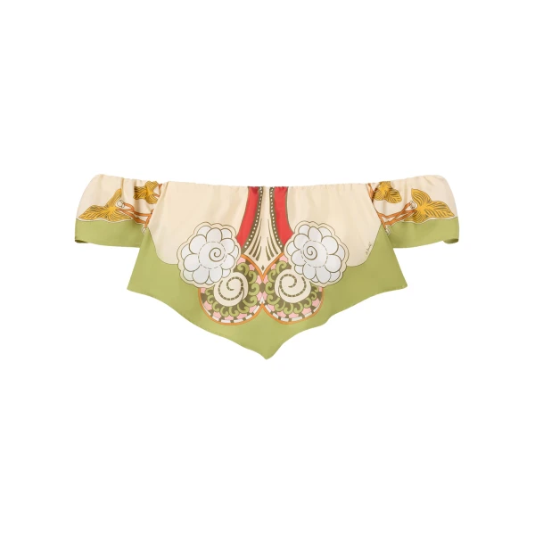 La DoubleJ Sand Dollar Top in Ambrosia Placée Green