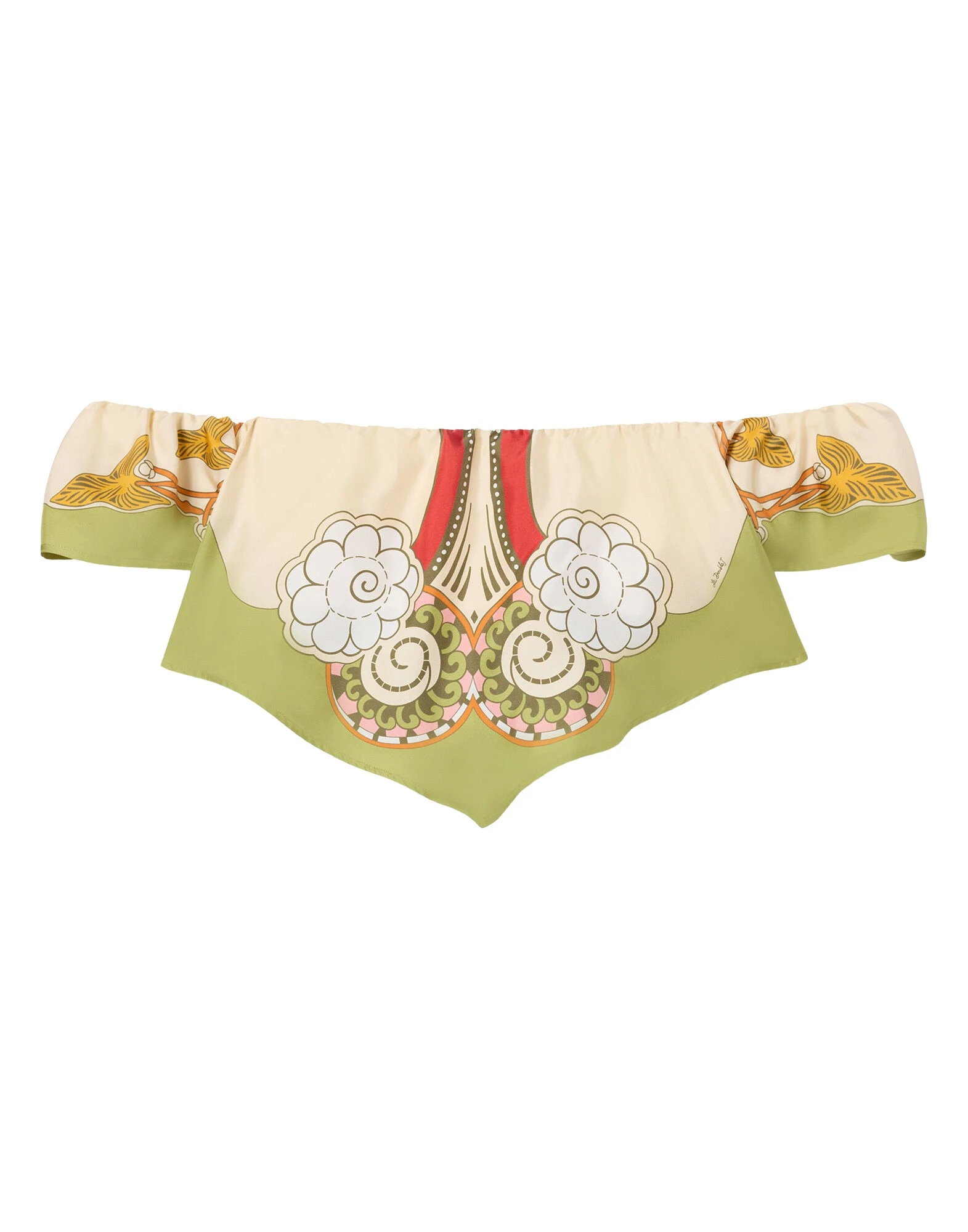 La DoubleJ Sand Dollar Top in Ambrosia Placée Green