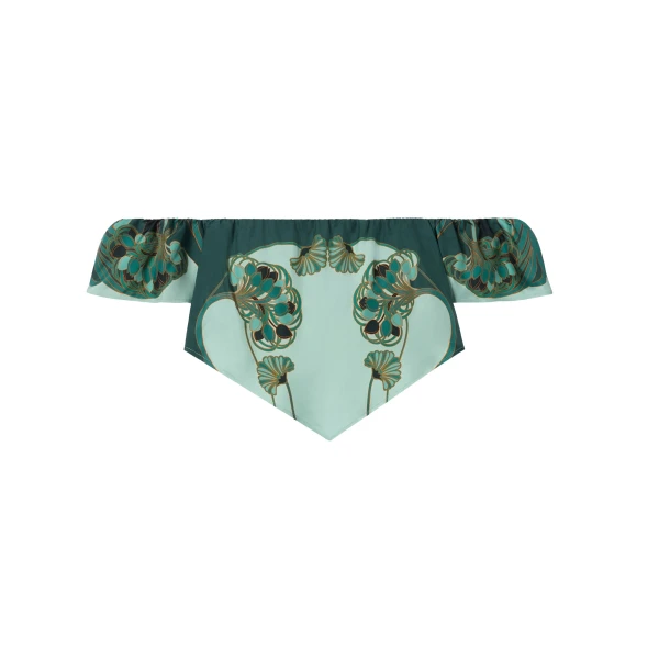 La DoubleJ Sand Dollar Top in Blooming Tulip Placée Mint