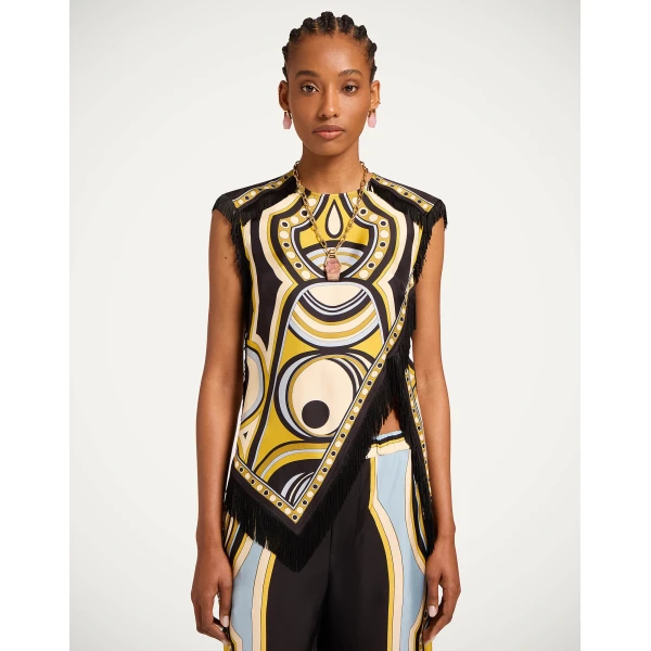 La DoubleJ Scarf Top in Sanctuary Placée Gold, view 2