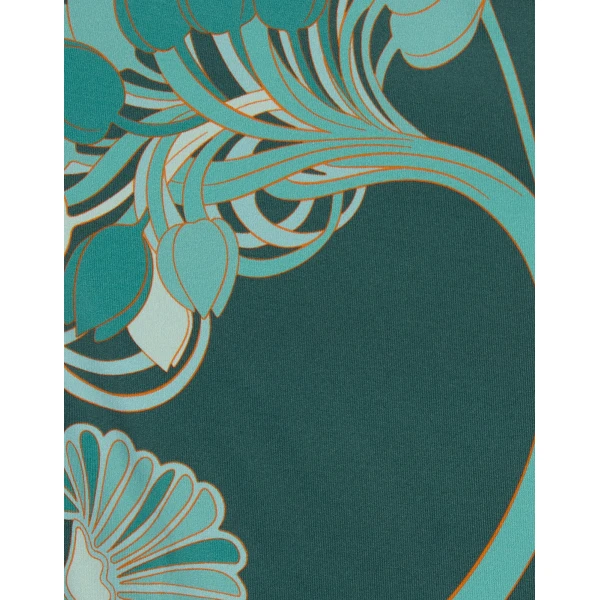 La DoubleJ Sexy Swimsuit in Blooming Tulip Placée Dark Green, view 6