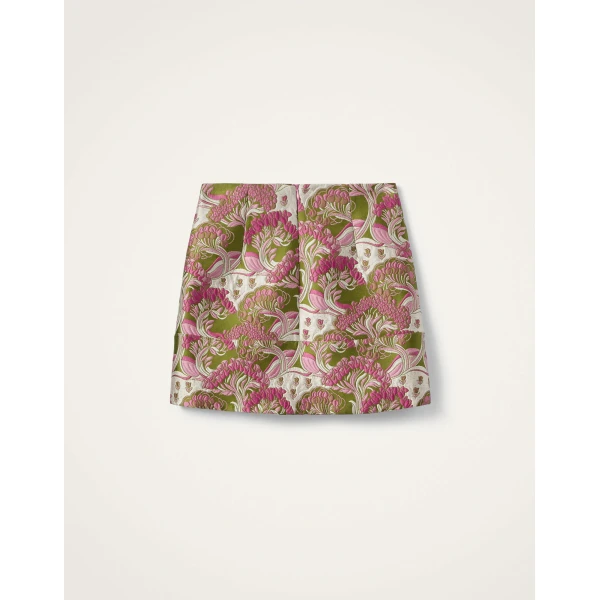La DoubleJ Short Skirt in Tulip Green, view 6