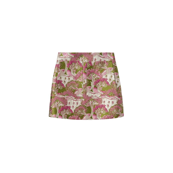 La DoubleJ Short Skirt in Tulip Green