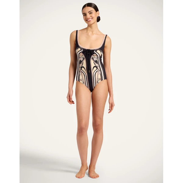 La DoubleJ Sleeveless Sunset Suit in Ambrosia Placée Pale Pink, view 2