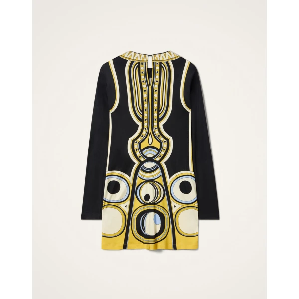 La DoubleJ Slinky Mini Swing Dress in Sanctuary Placée Black, view 6