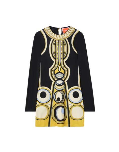 La DoubleJ Slinky Mini Swing Dress in Sanctuary Placée Black - Dresses - Milanese Maximalist Fashion at Luxury Shoes 