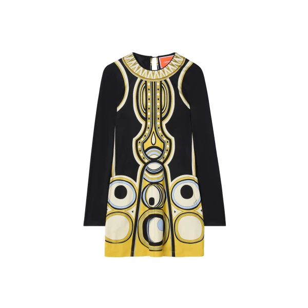 La DoubleJ Slinky Mini Swing Dress in Sanctuary Placée Black
