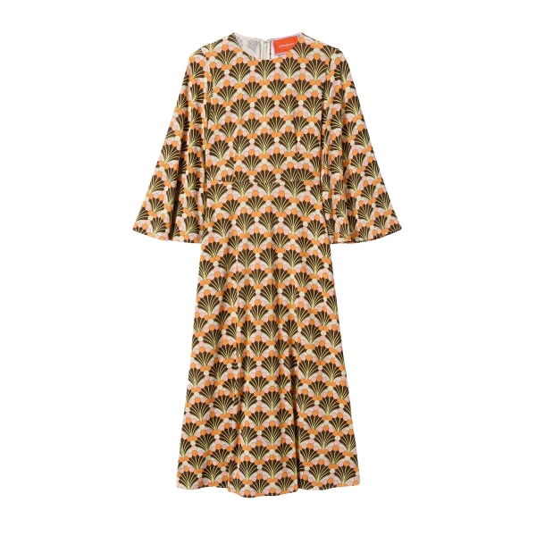 La DoubleJ Sorella Dress in Florette Fan Brown