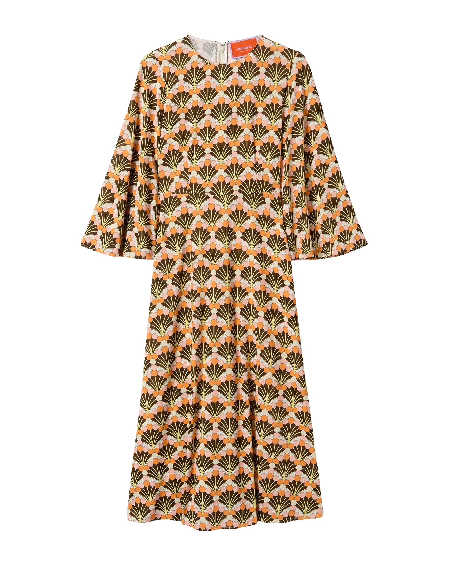 La DoubleJ Sorella Dress in Florette Fan Brown