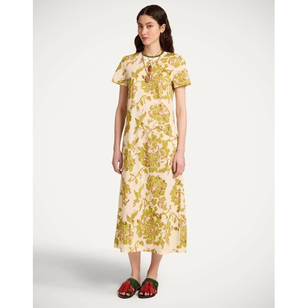 La DoubleJ Sporty Swing Dress in Oasis Green, view 2