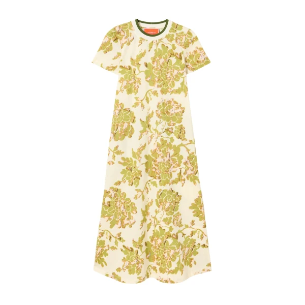 La DoubleJ Sporty Swing Dress in Oasis Green